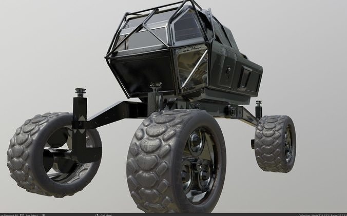 mars rover planet explorer 3D model