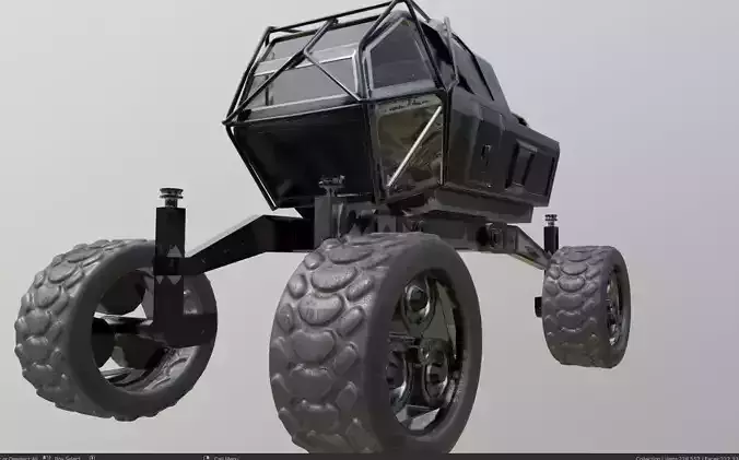 mars rover planet explorer 3D model