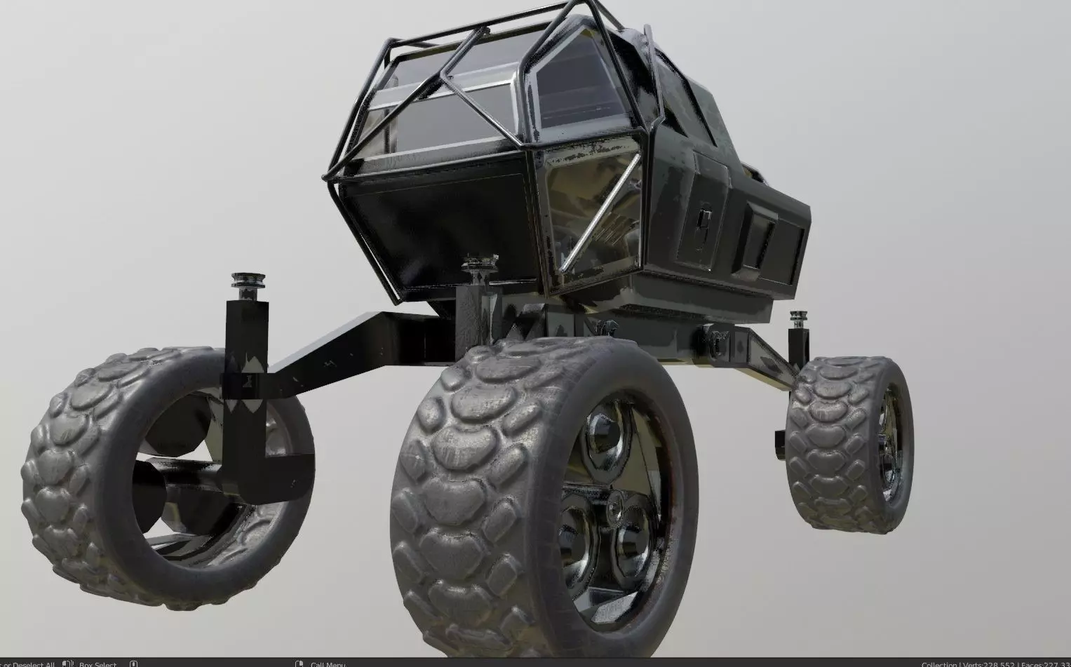 mars rover planet explorer 3D model