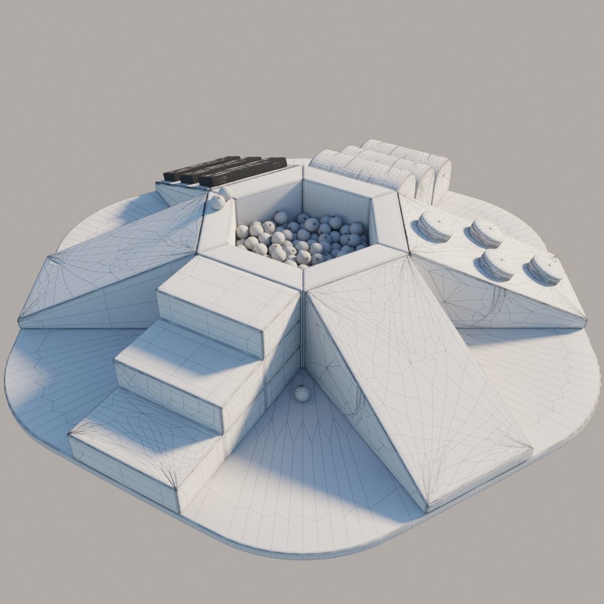Childrens play area 3D model_4