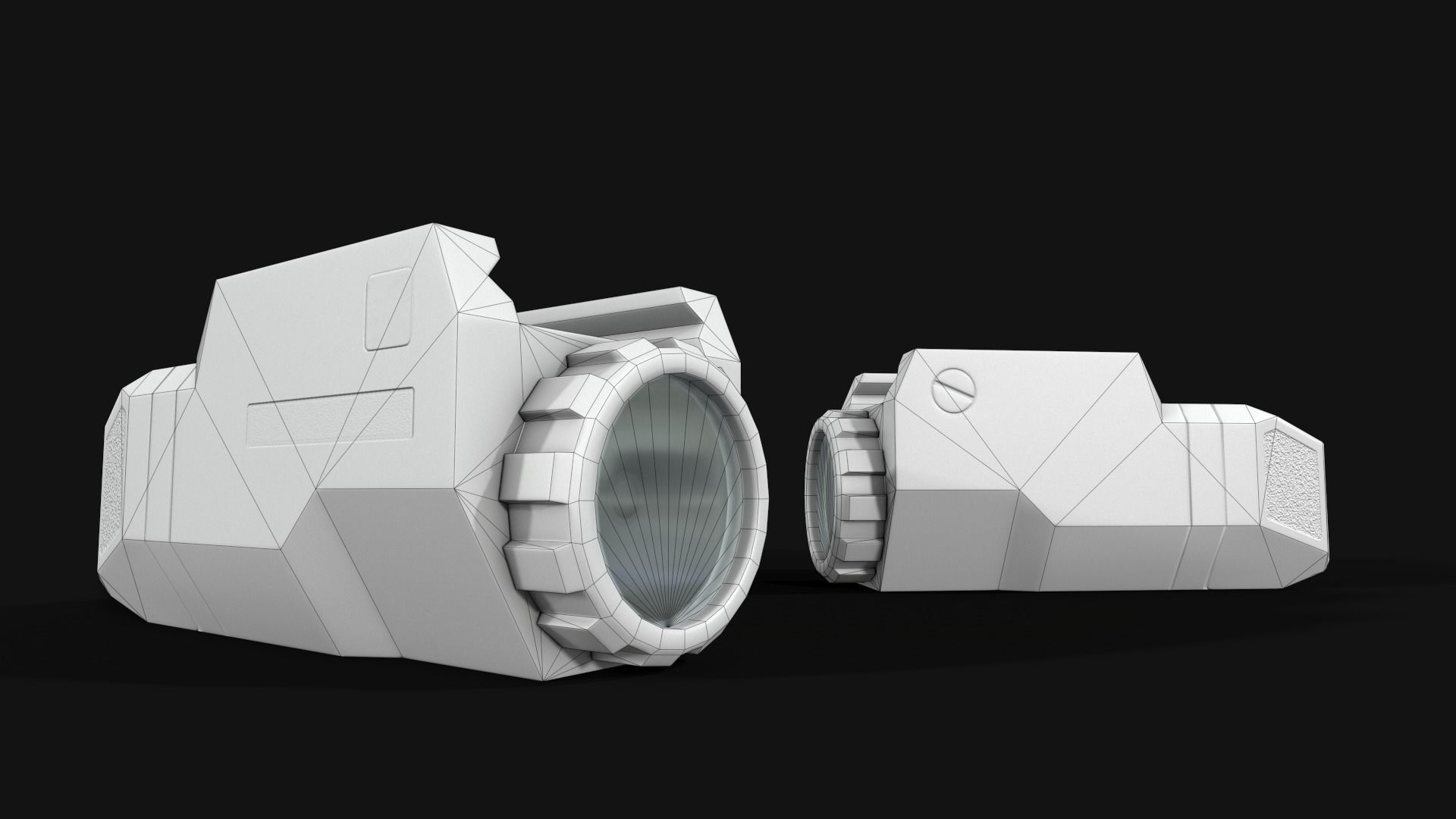 Inforce APLc Compact Handgun Weapon Mounted Light Low-poly 3D model_2