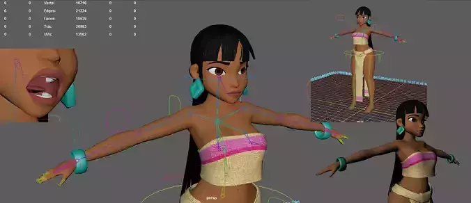 chel model t pose textured