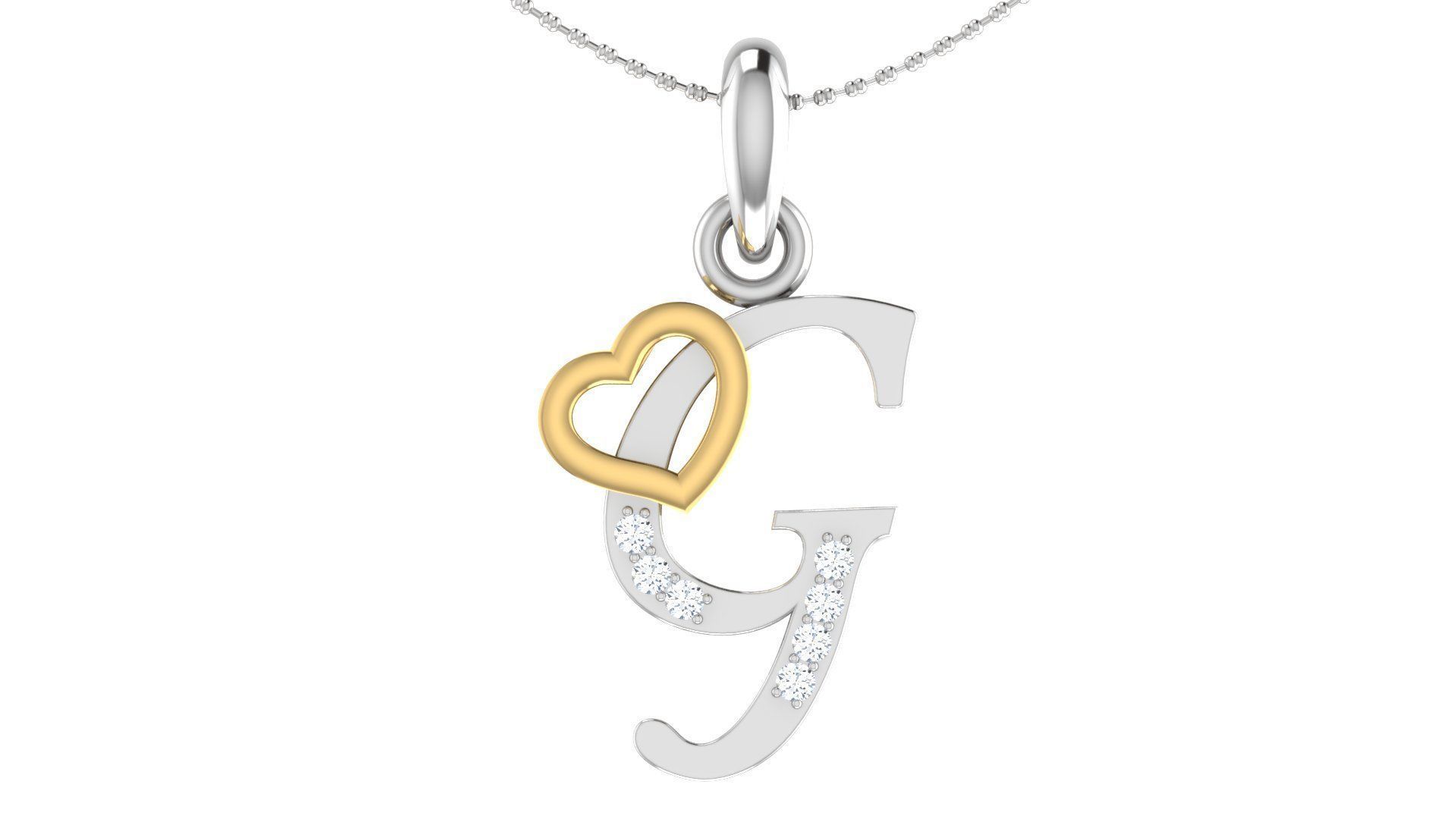 26 Alphabets Pendant Collection 3dm stl printable  3D print model_2