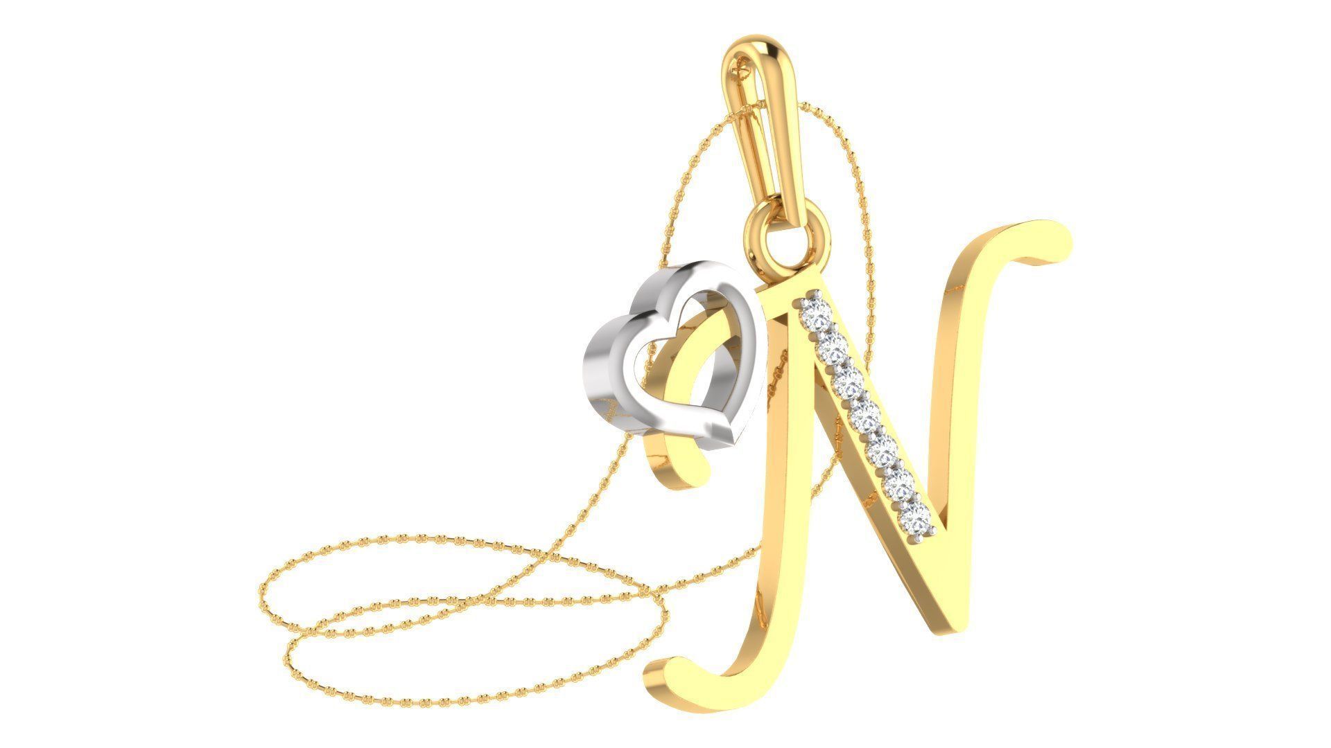 26 Alphabets Pendant Collection 3dm stl printable  3D print model_74