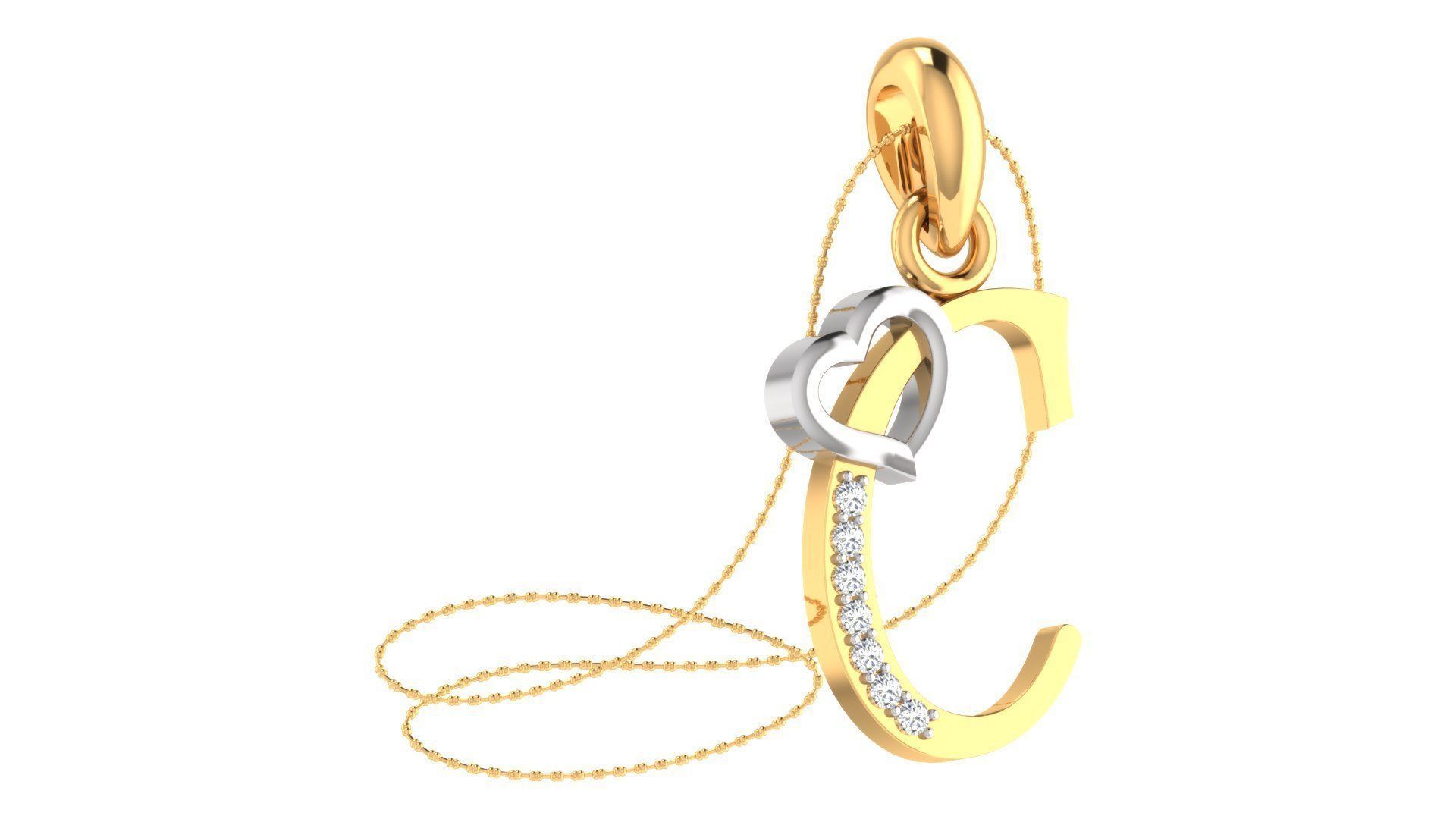 26 Alphabets Pendant Collection 3dm stl printable  3D print model_53