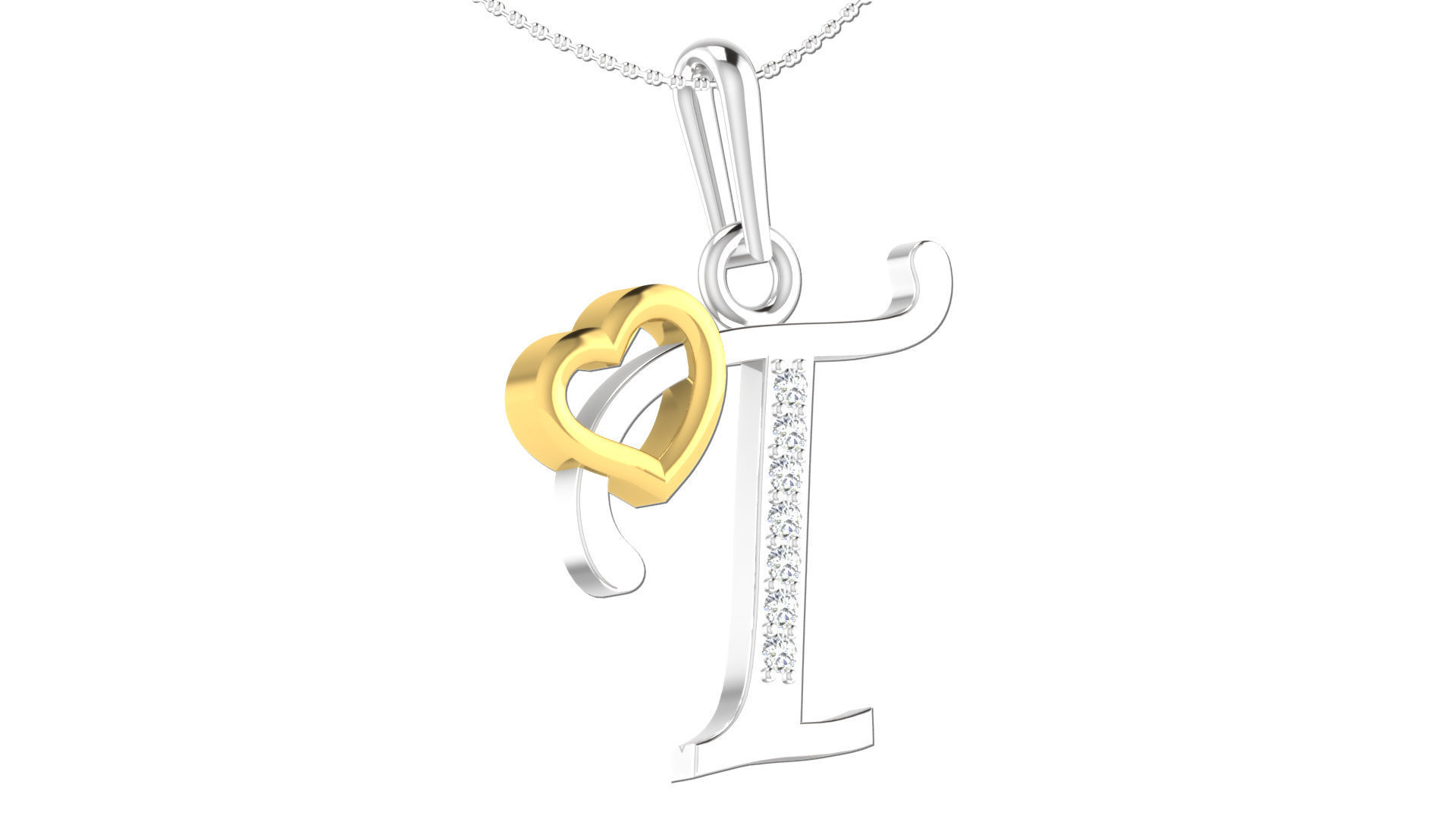 26 Alphabets Pendant Collection 3dm stl printable  3D print model_81