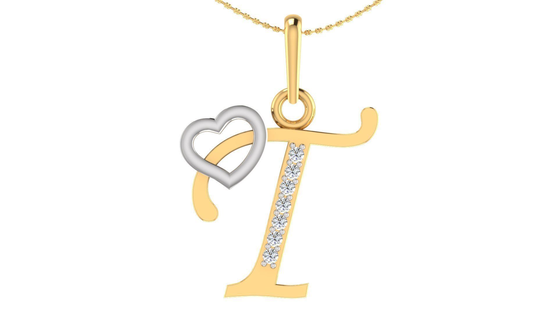 26 Alphabets Pendant Collection 3dm stl printable  3D print model_19