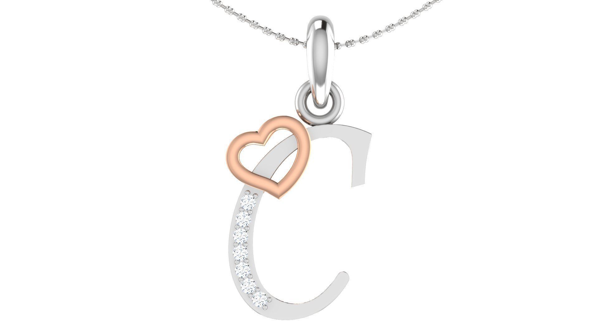 26 Alphabets Pendant Collection 3dm stl printable  3D print model_1
