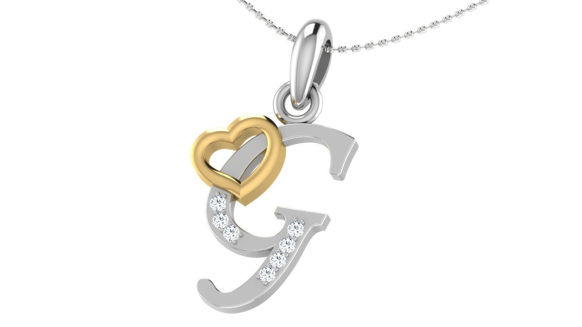 26 Alphabets Pendant Collection 3dm stl printable  3D print model_60