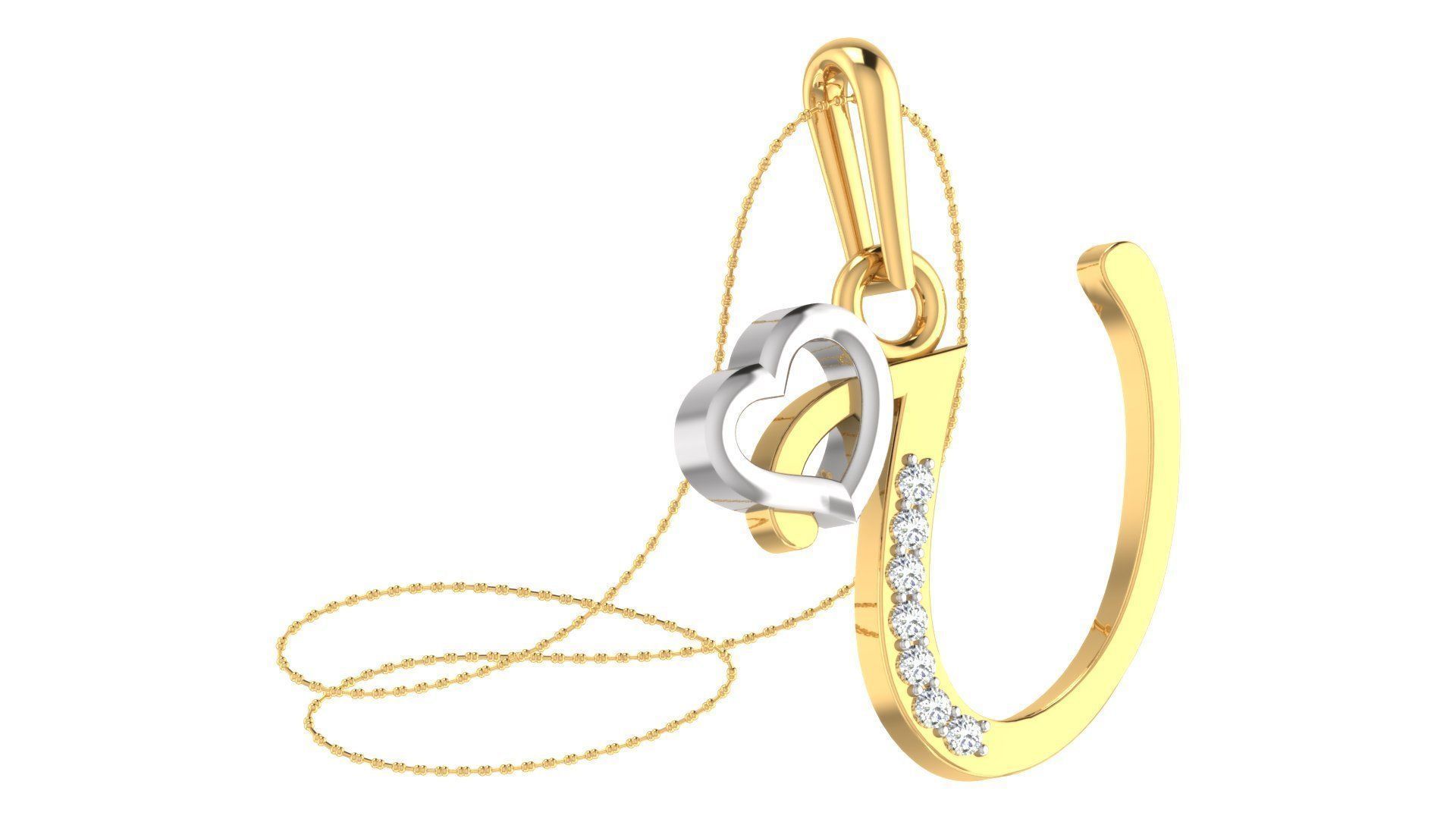 26 Alphabets Pendant Collection 3dm stl printable  3D print model_82