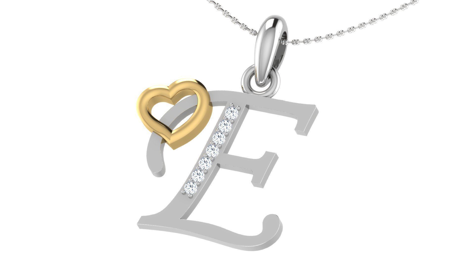 26 Alphabets Pendant Collection 3dm stl printable  3D print model_56