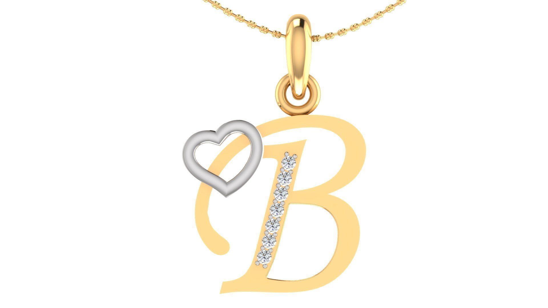 26 Alphabets Pendant Collection 3dm stl printable  3D print model_9
