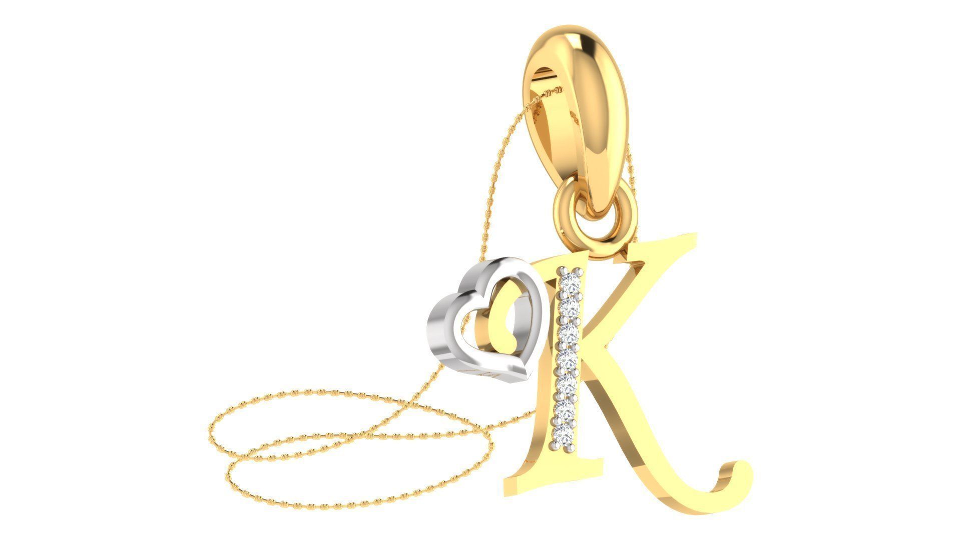 26 Alphabets Pendant Collection 3dm stl printable  3D print model_69