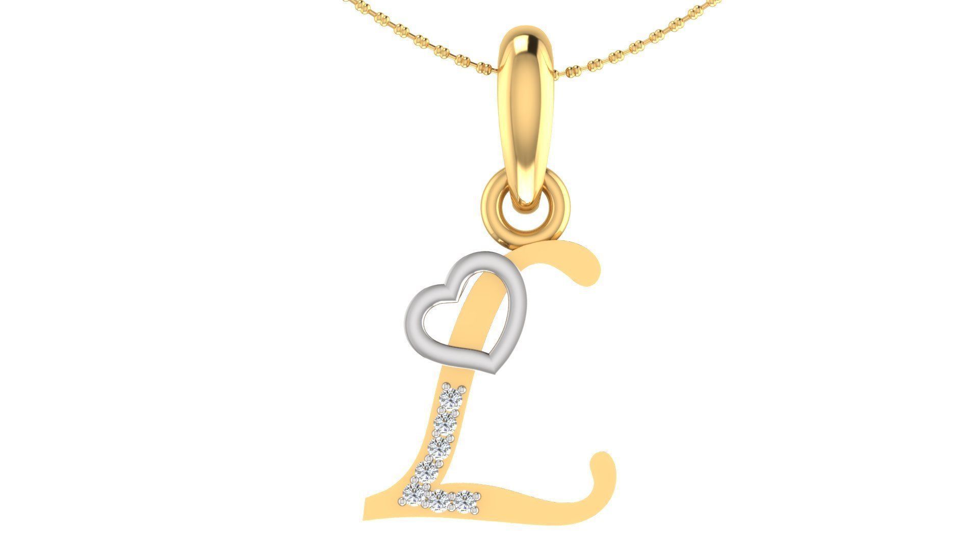 26 Alphabets Pendant Collection 3dm stl printable  3D print model_13