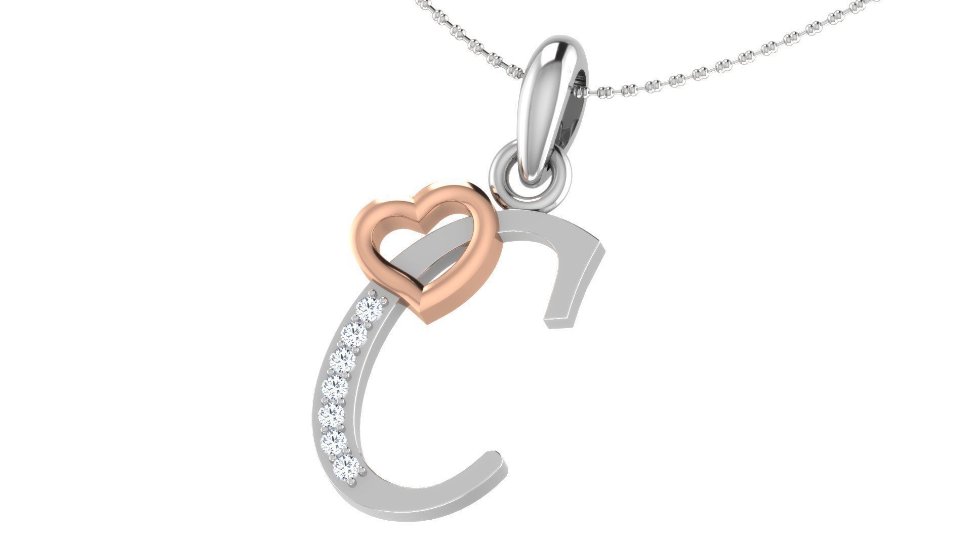 26 Alphabets Pendant Collection 3dm stl printable  3D print model_51