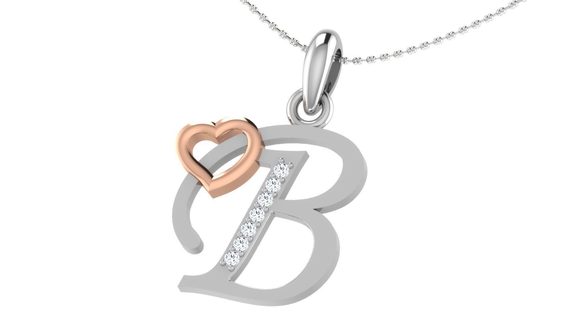 26 Alphabets Pendant Collection 3dm stl printable  3D print model_52
