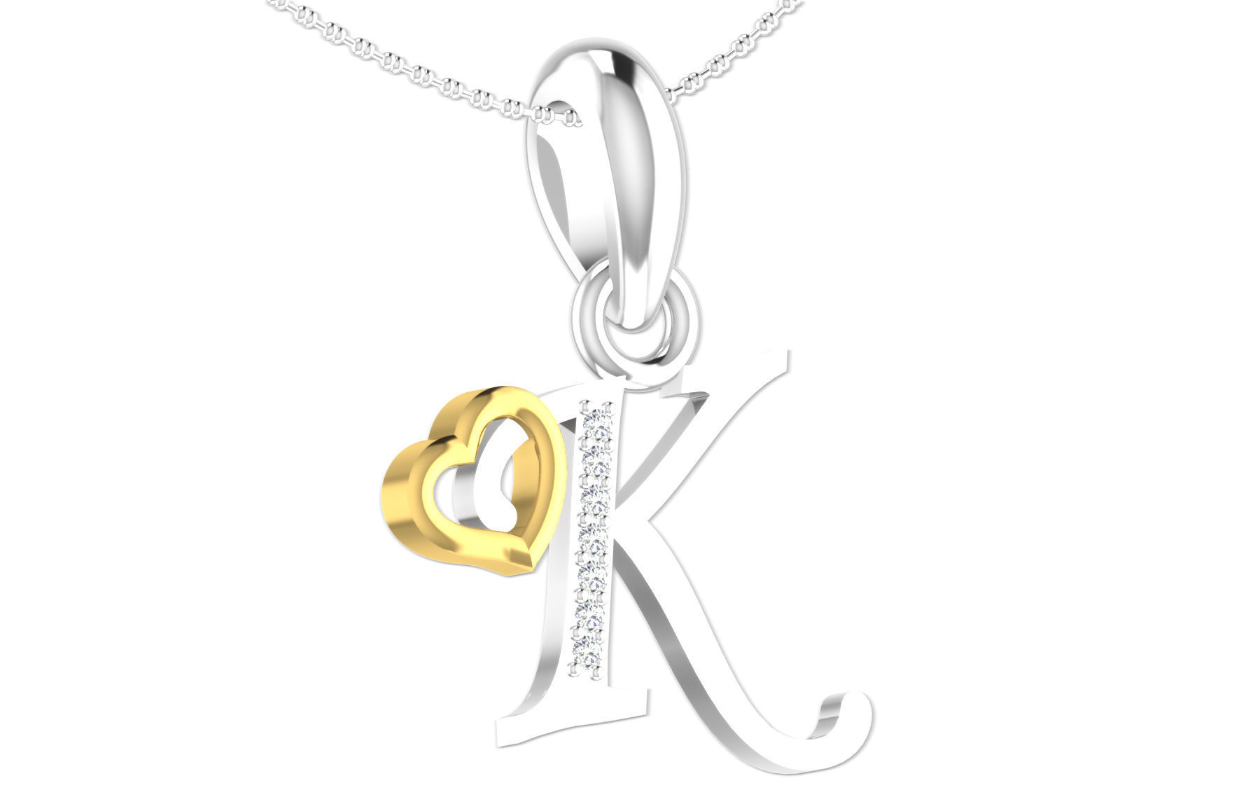 26 Alphabets Pendant Collection 3dm stl printable  3D print model_68