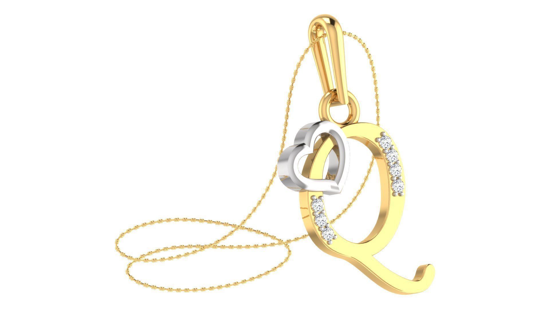 26 Alphabets Pendant Collection 3dm stl printable  3D print model_79