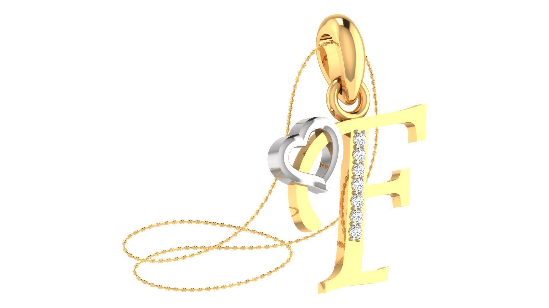 26 Alphabets Pendant Collection 3dm stl printable  3D print model_59
