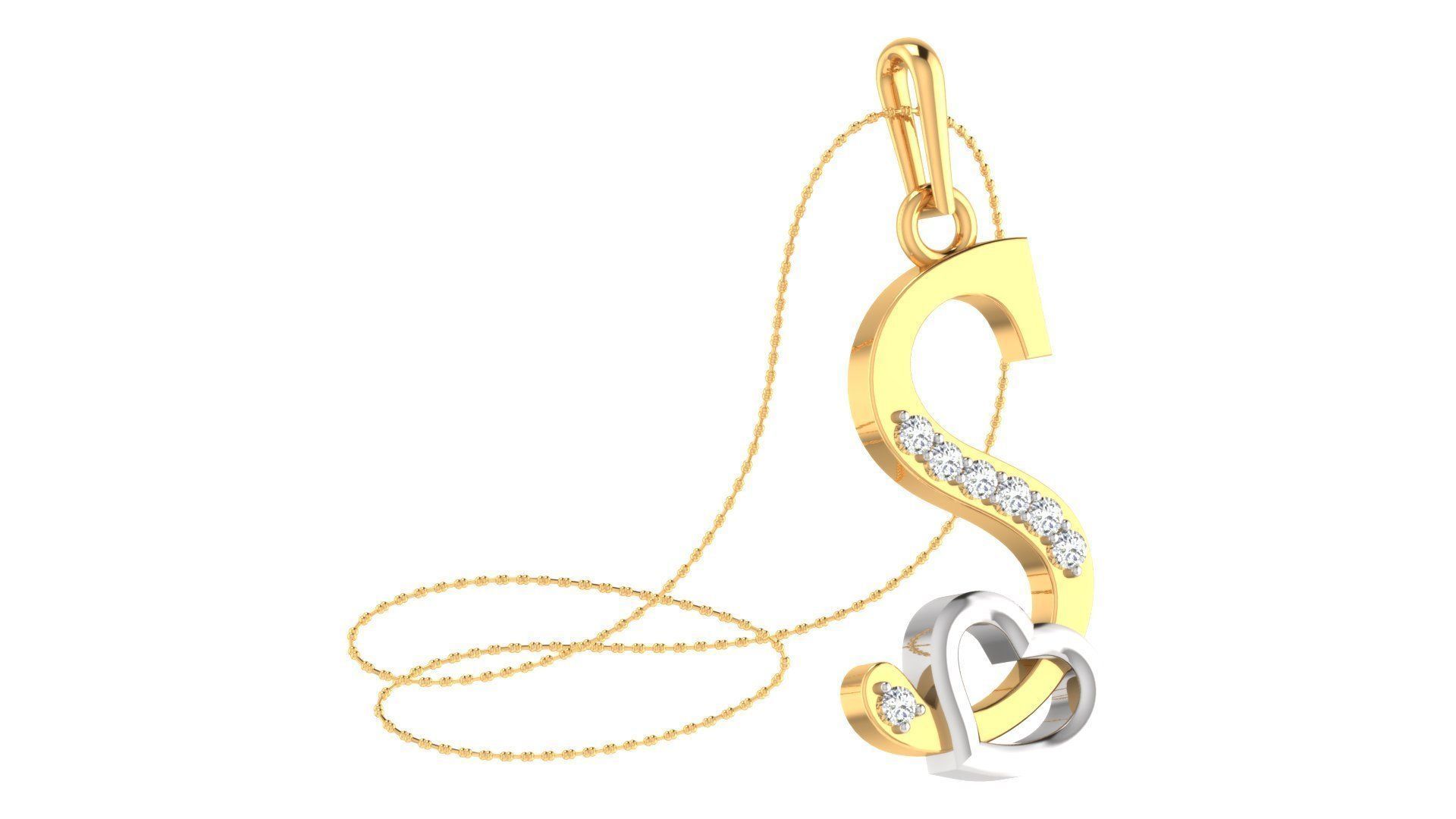 26 Alphabets Pendant Collection 3dm stl printable  3D print model_43
