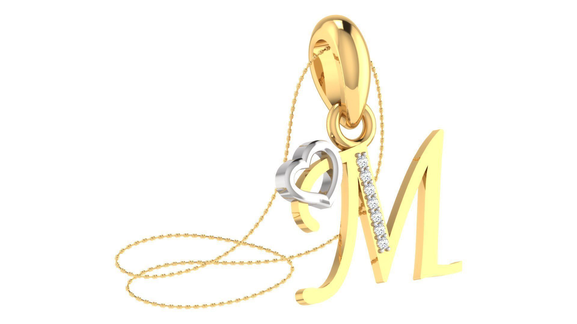 26 Alphabets Pendant Collection 3dm stl printable  3D print model_73