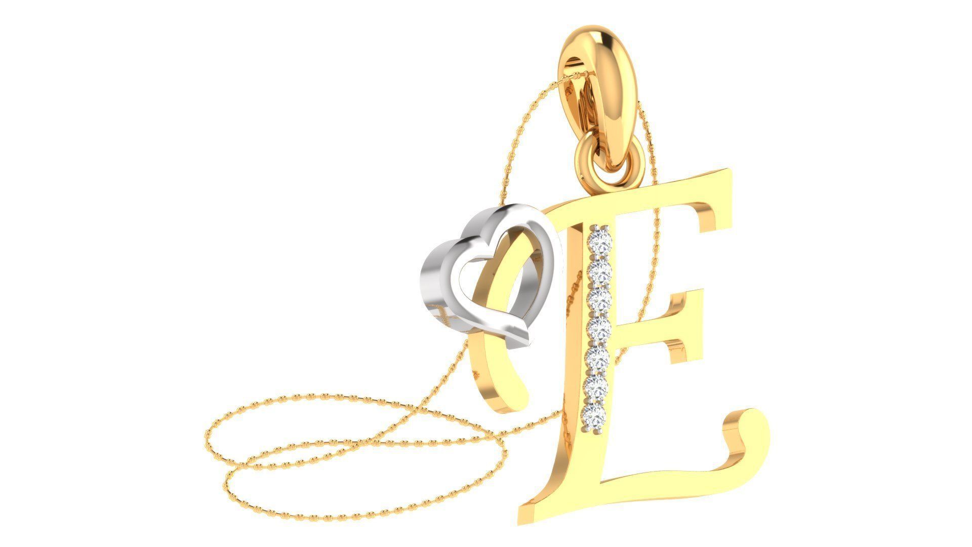 26 Alphabets Pendant Collection 3dm stl printable  3D print model_57
