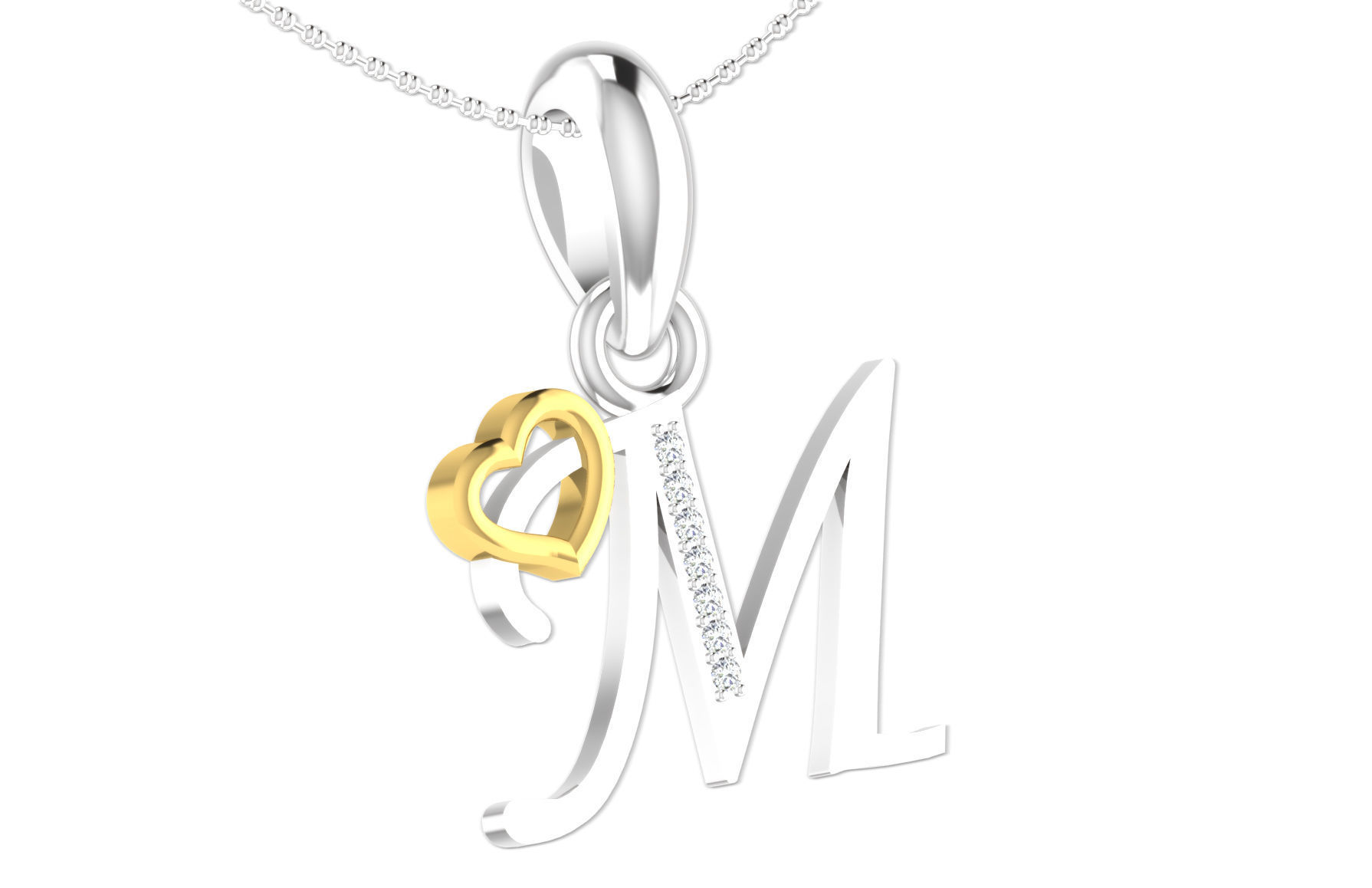 26 Alphabets Pendant Collection 3dm stl printable  3D print model_72