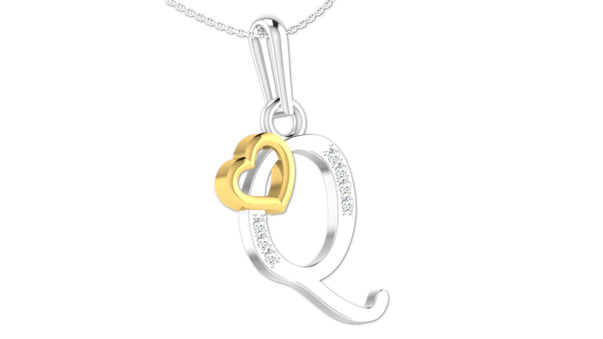 26 Alphabets Pendant Collection 3dm stl printable  3D print model_78