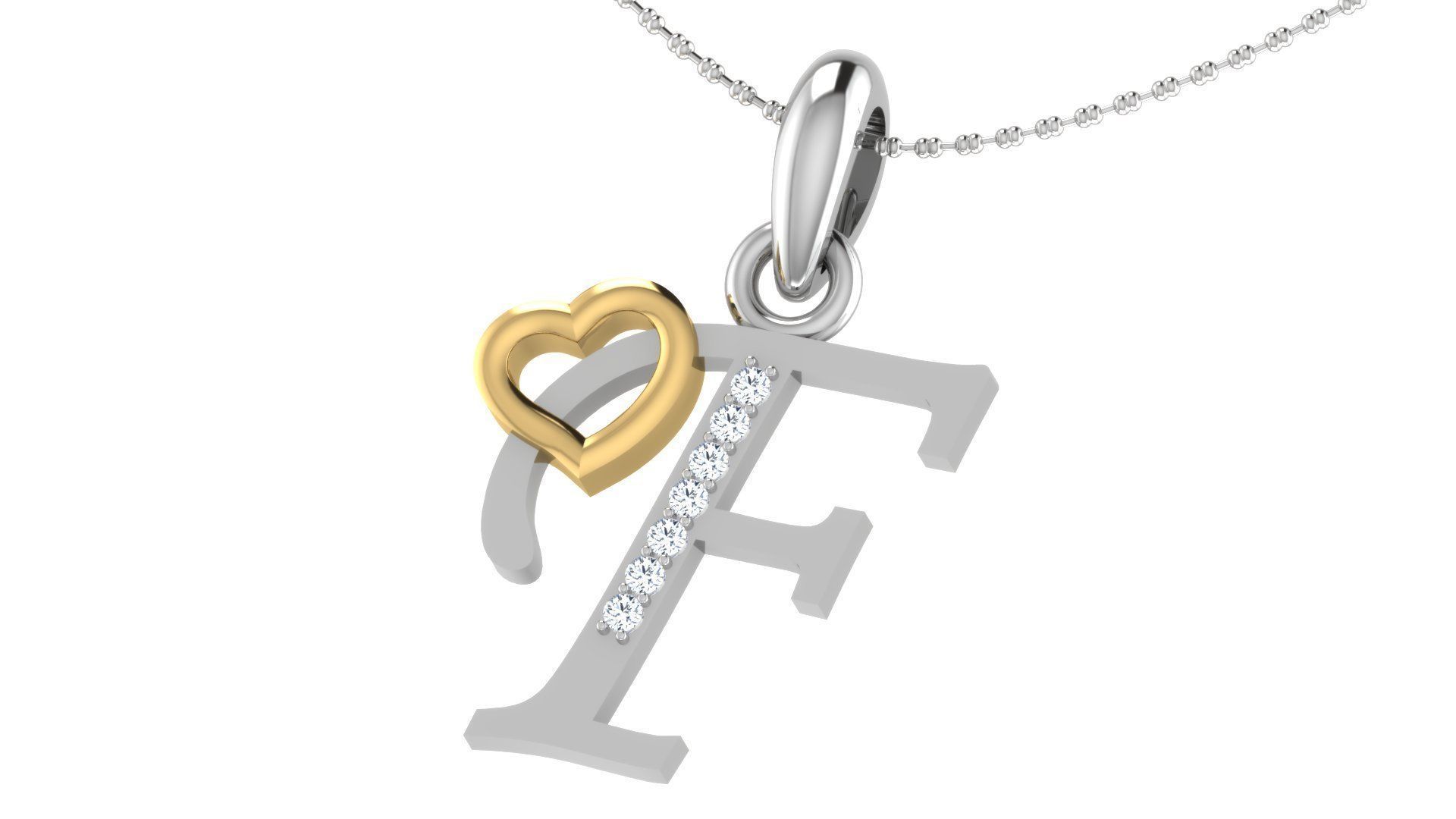 26 Alphabets Pendant Collection 3dm stl printable  3D print model_58