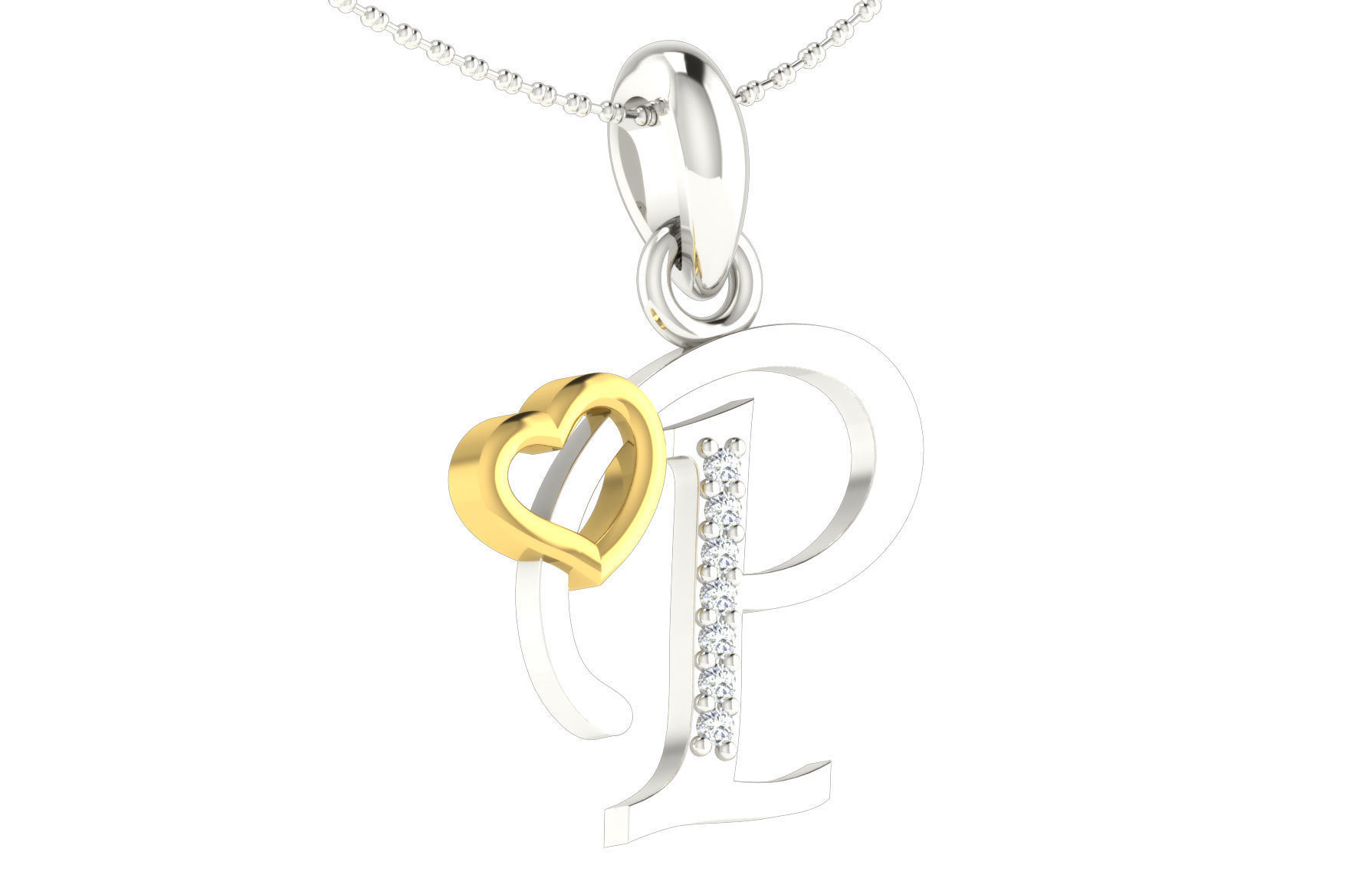 26 Alphabets Pendant Collection 3dm stl printable  3D print model_46