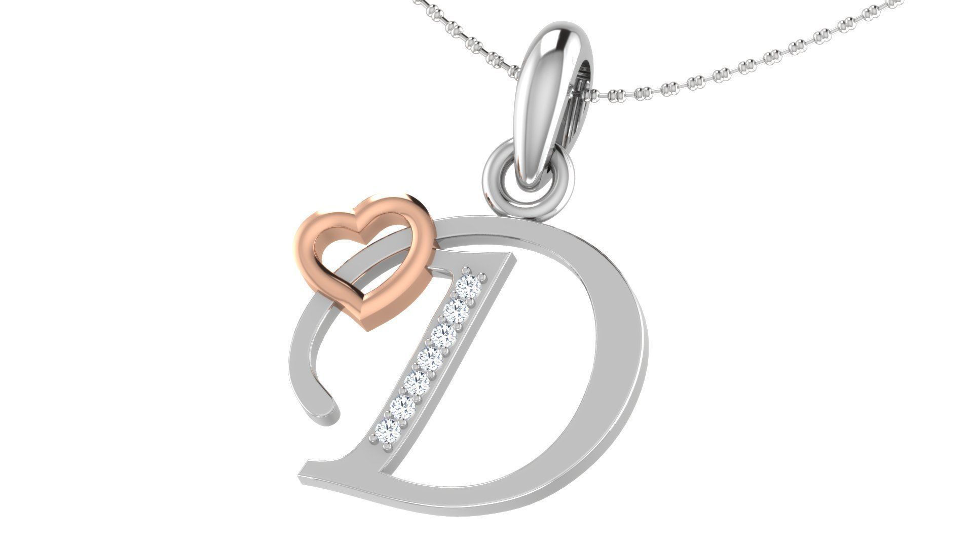26 Alphabets Pendant Collection 3dm stl printable  3D print model_54