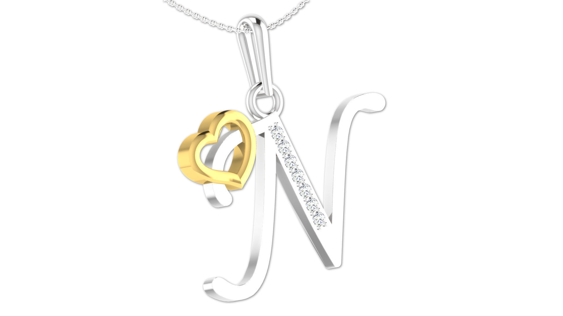 26 Alphabets Pendant Collection 3dm stl printable  3D print model_75