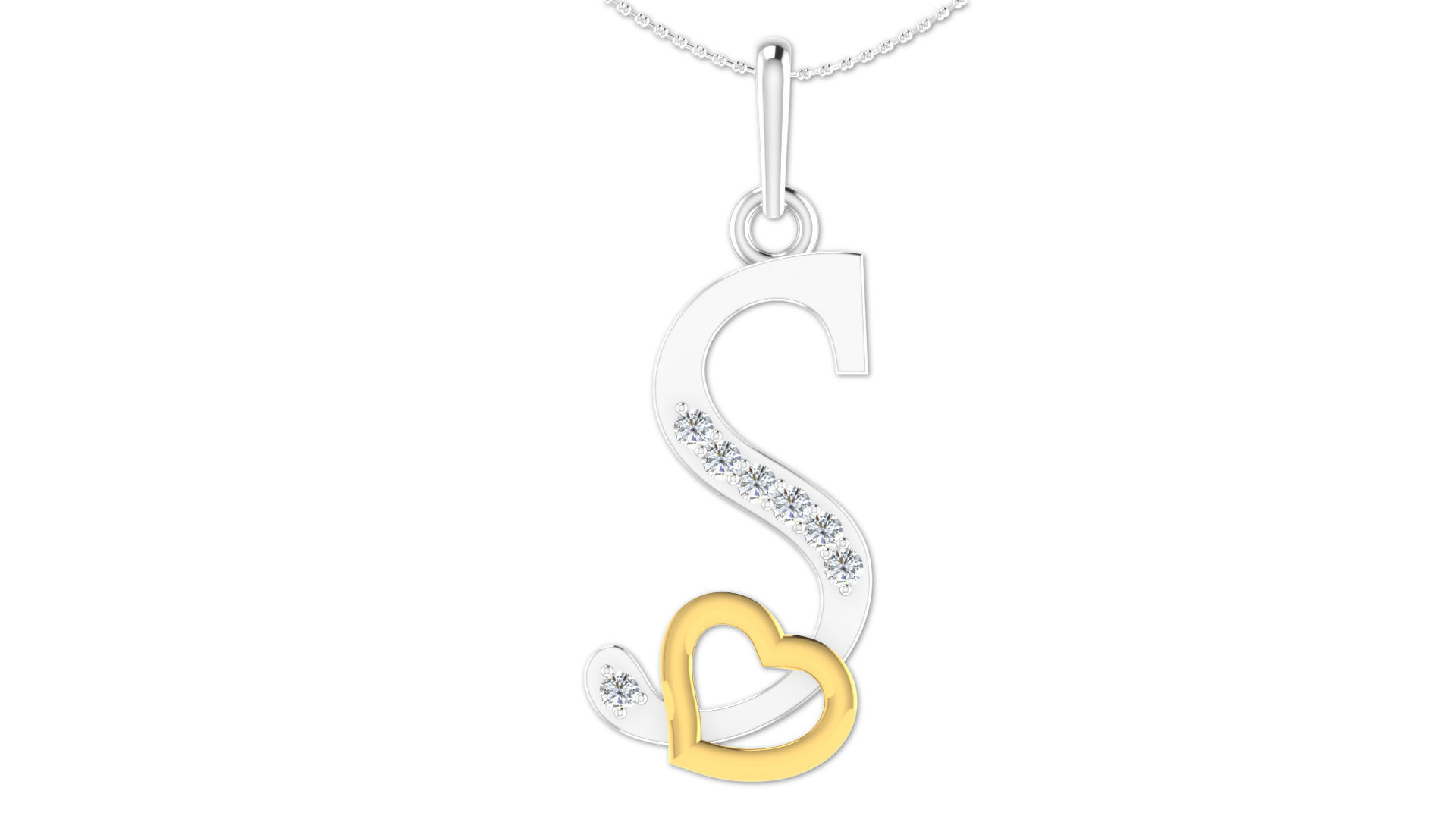 26 Alphabets Pendant Collection 3dm stl printable  3D print model_35