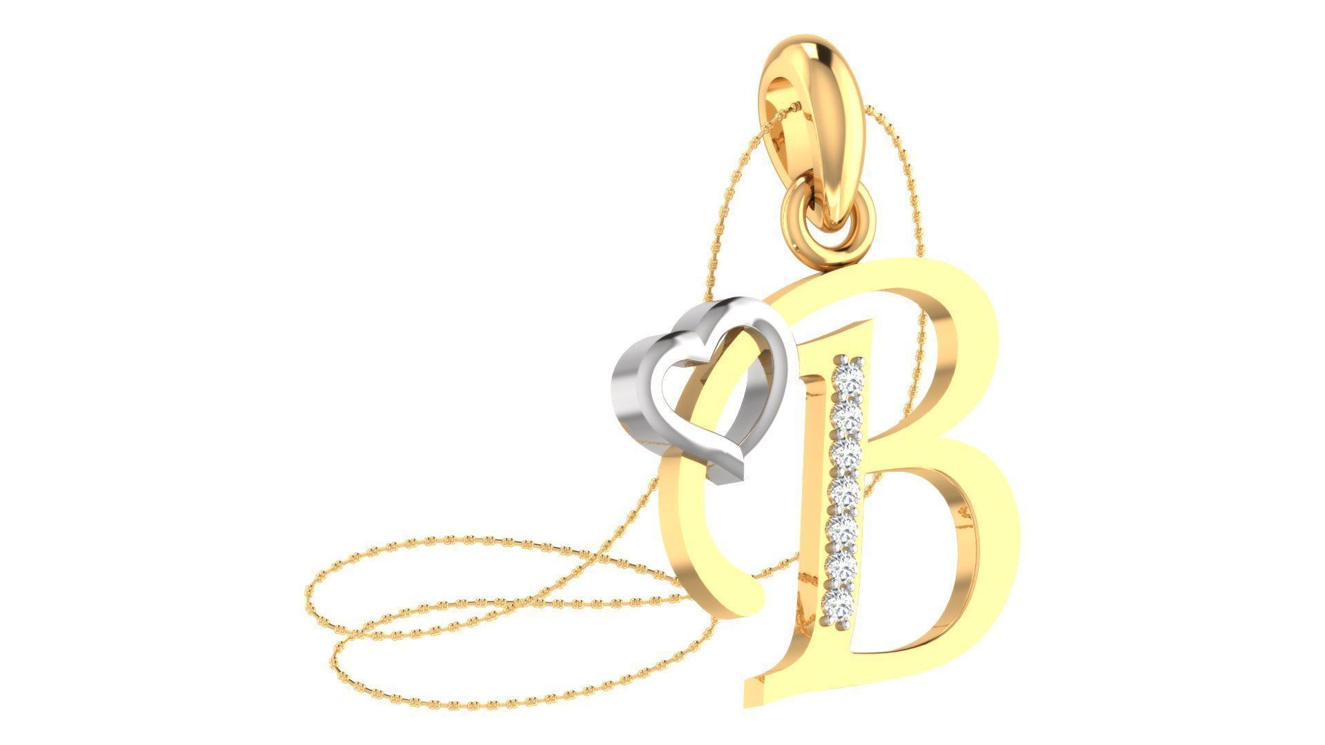 26 Alphabets Pendant Collection 3dm stl printable  3D print model_50