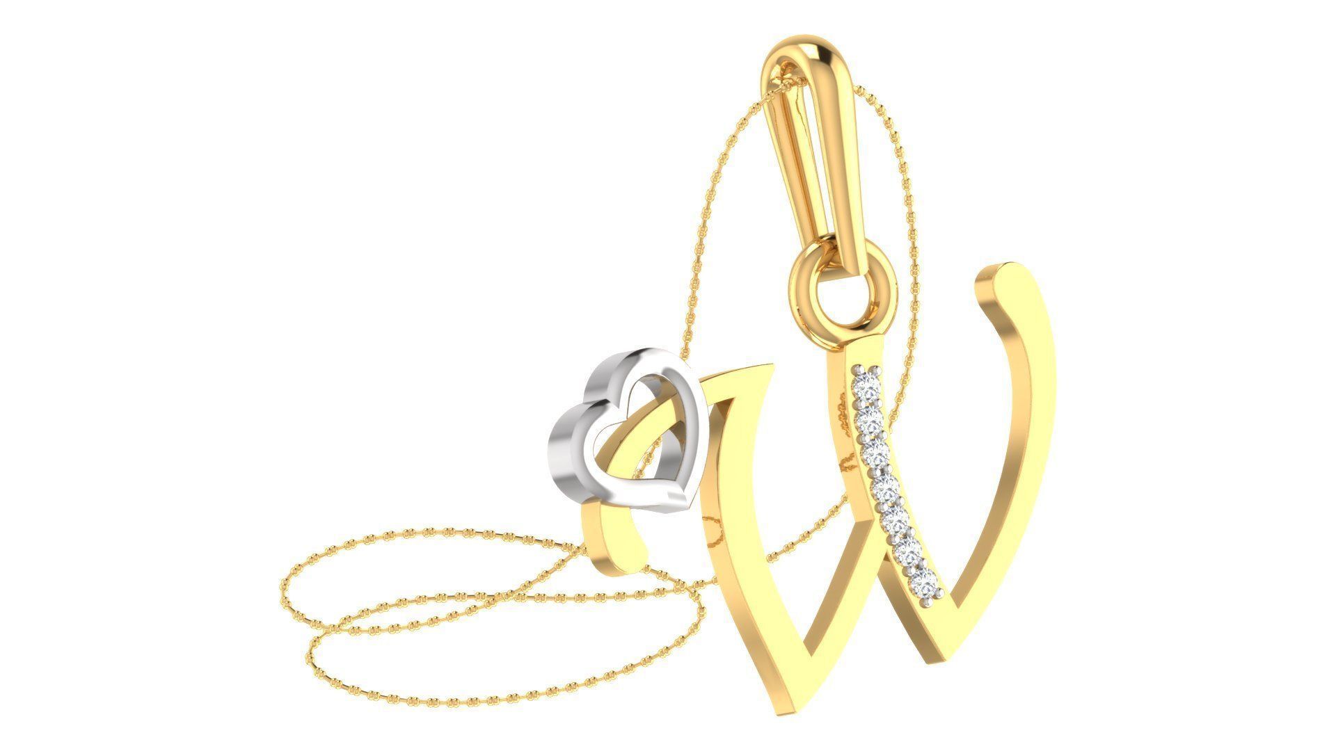 26 Alphabets Pendant Collection 3dm stl printable  3D print model_36