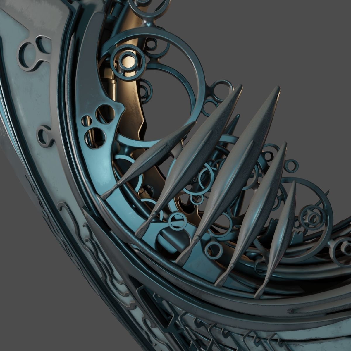 Alien Spaceship 3D model_7