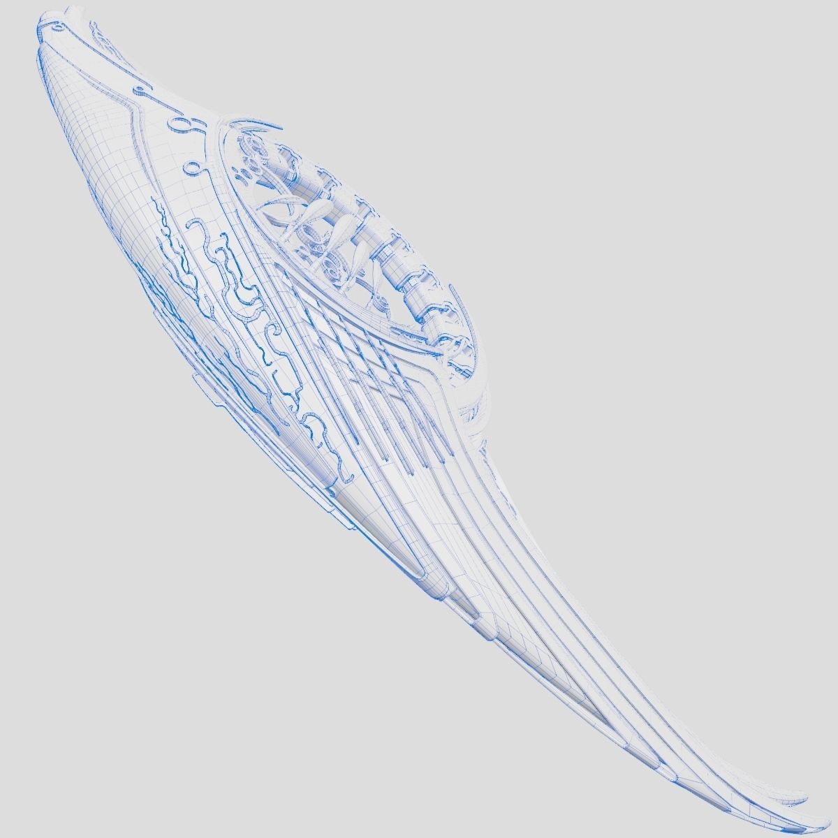 Alien Spaceship 3D model_11