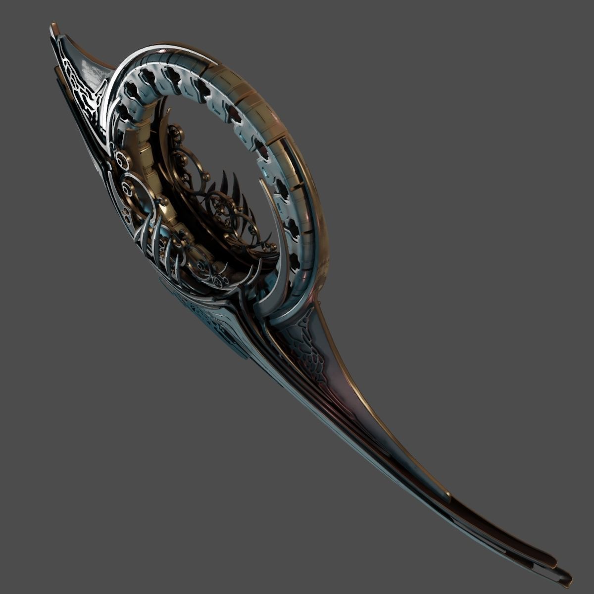 Alien Spaceship 3D model_5