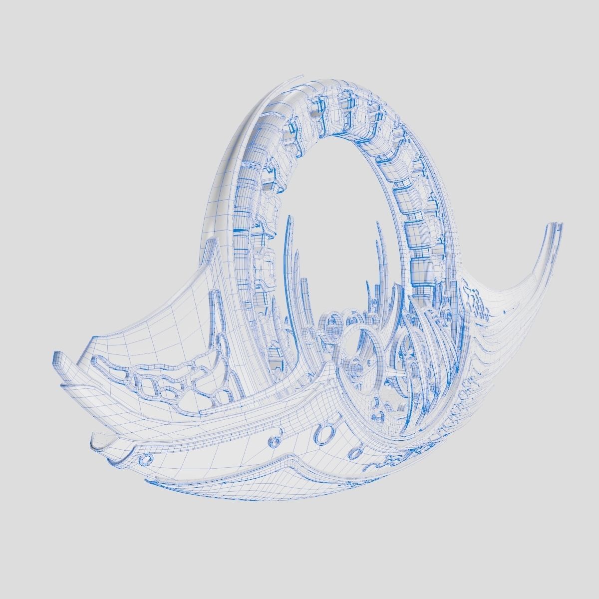 Alien Spaceship 3D model_15