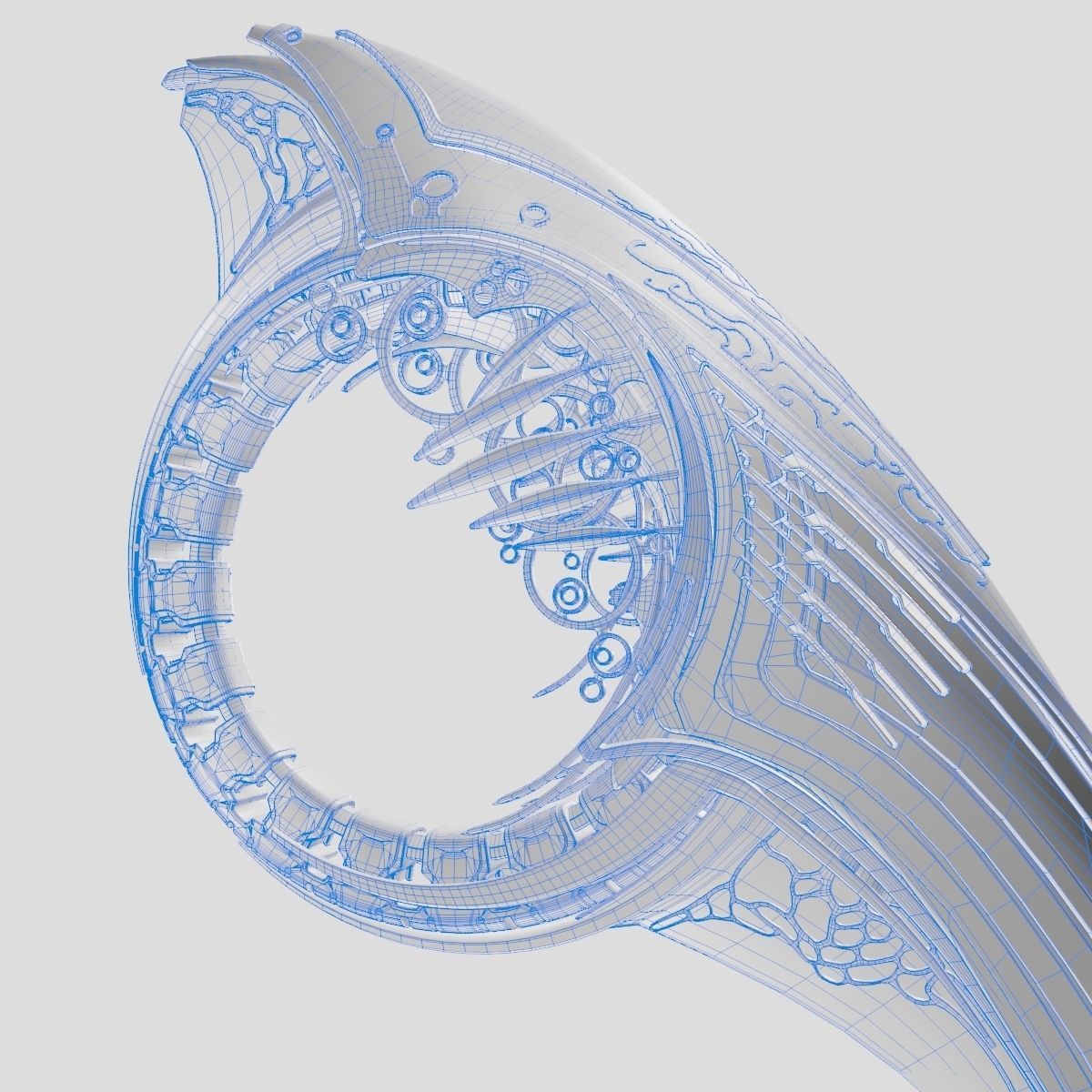 Alien Spaceship 3D model_12