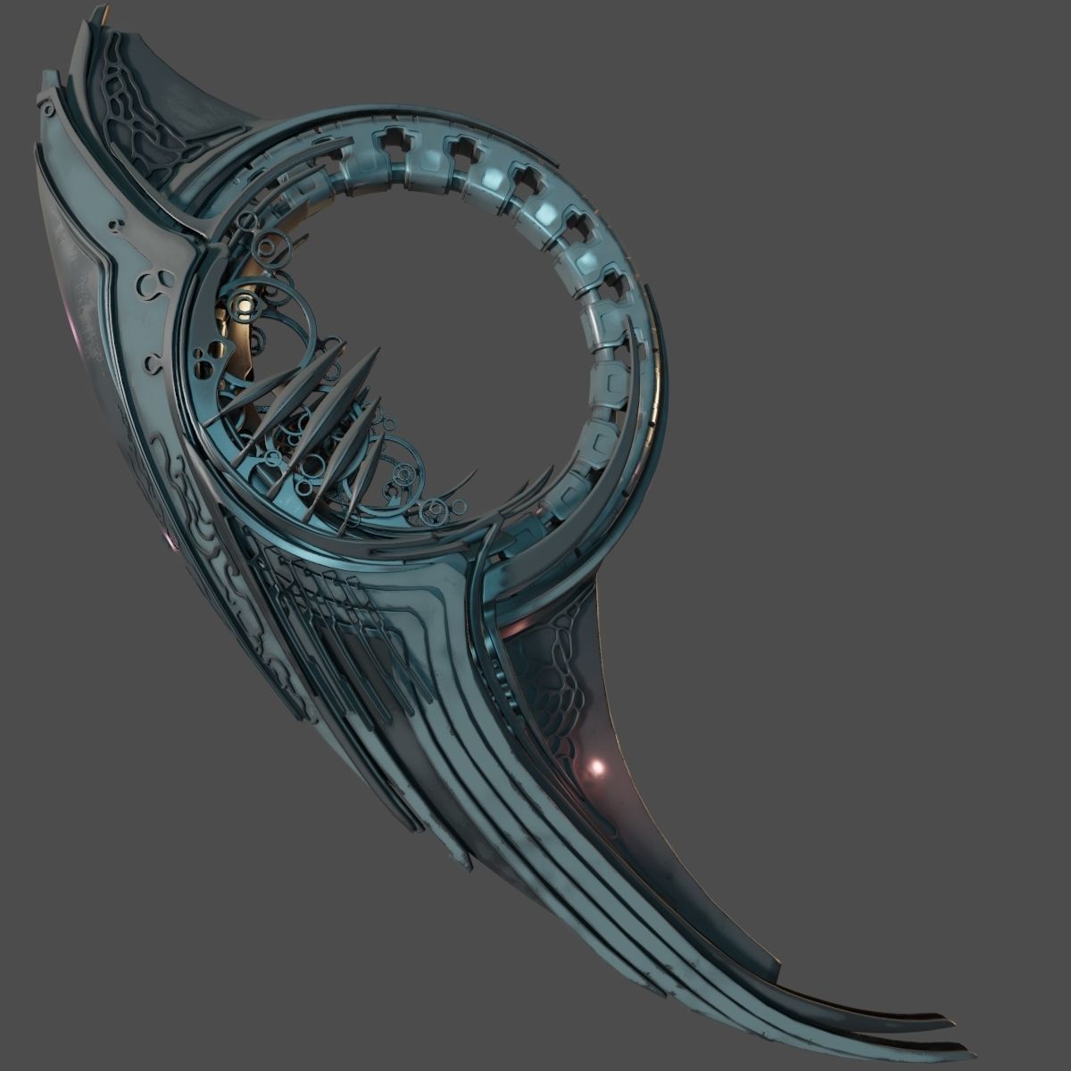 Alien Spaceship 3D model_1