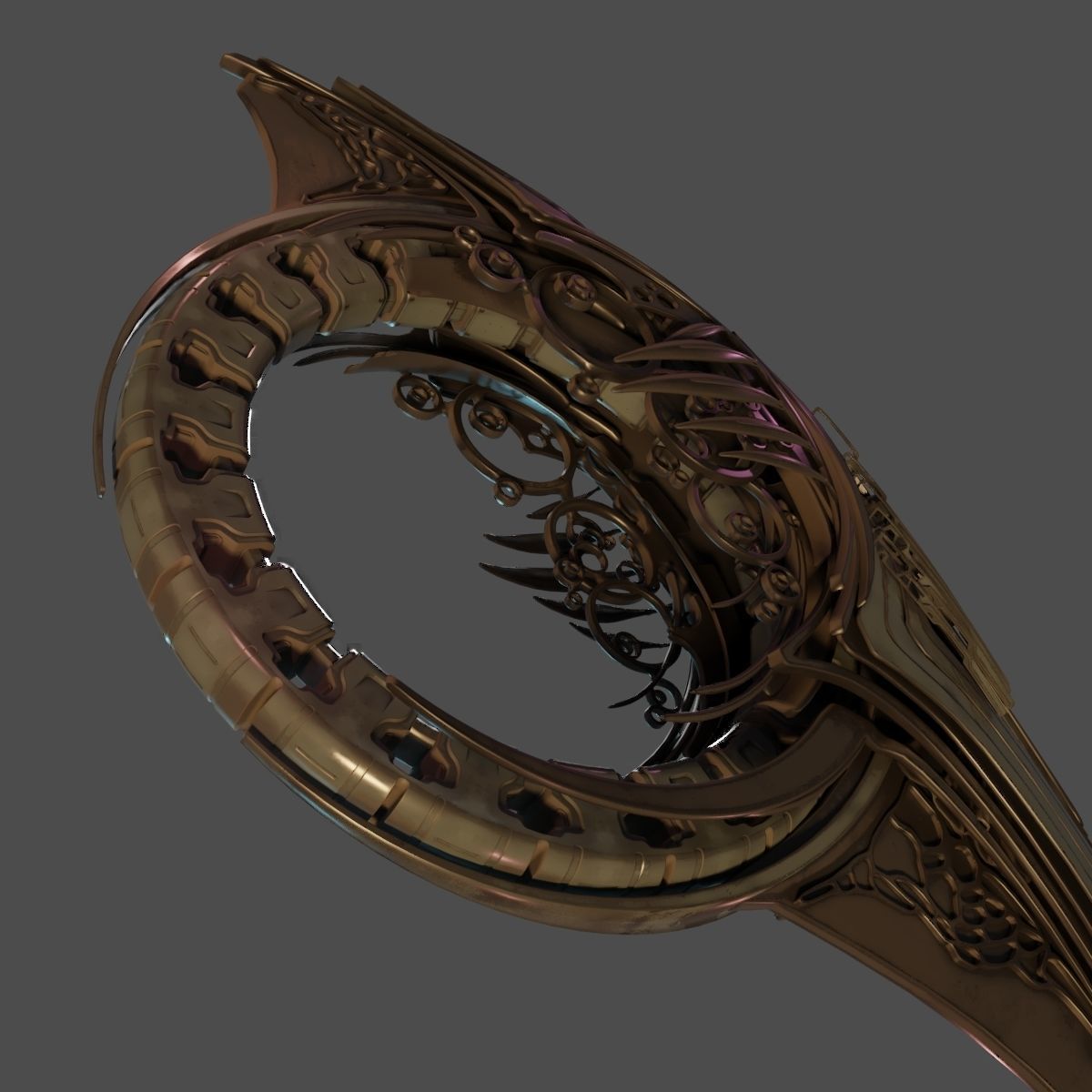 Alien Spaceship 3D model_4