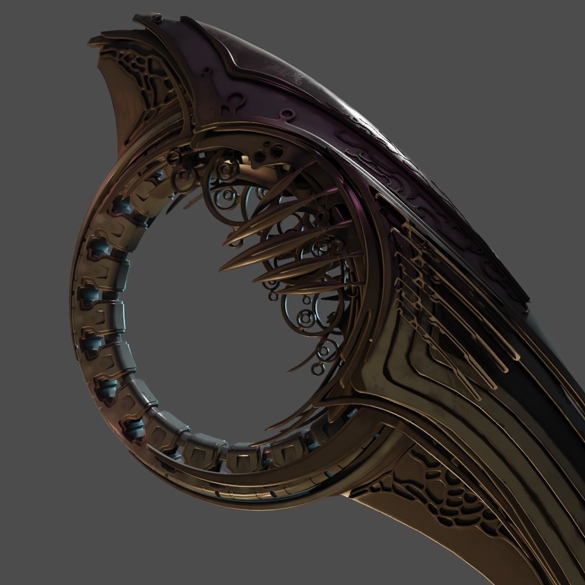 Alien Spaceship 3D model_3