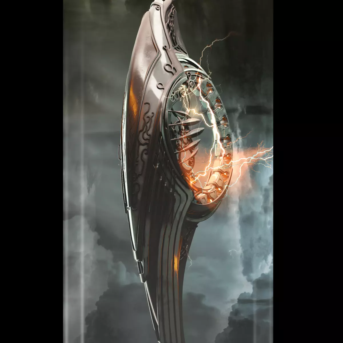 Alien Spaceship 3D model_0