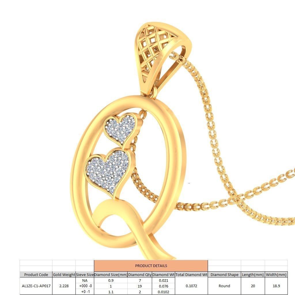 26 Alphabets letter Pendant Collection 3dm stl printable  3D print model_84