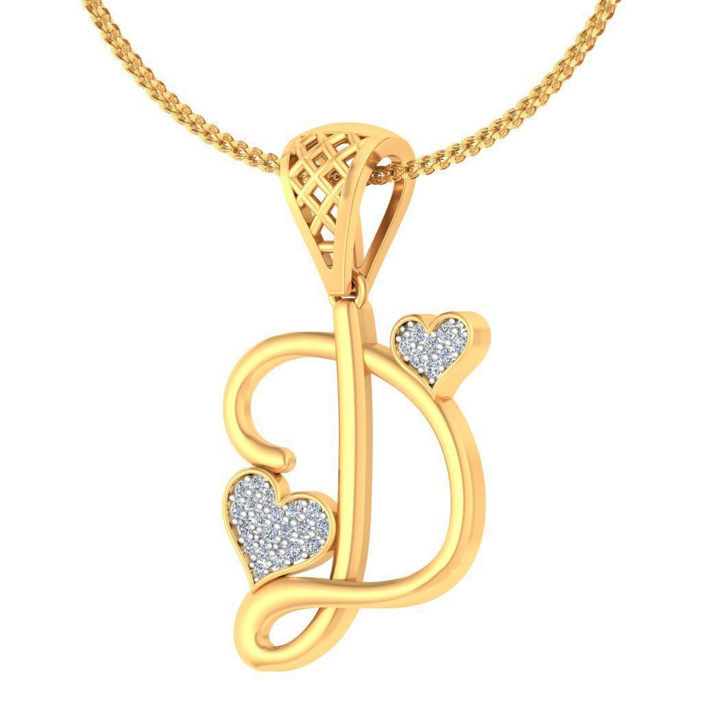 26 Alphabets letter Pendant Collection 3dm stl printable  3D print model_4