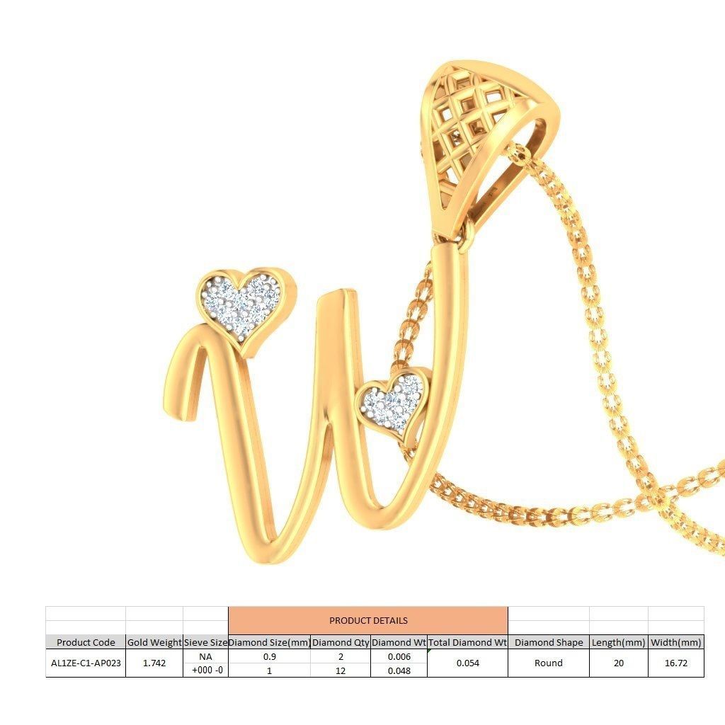 26 Alphabets letter Pendant Collection 3dm stl printable  3D print model_114
