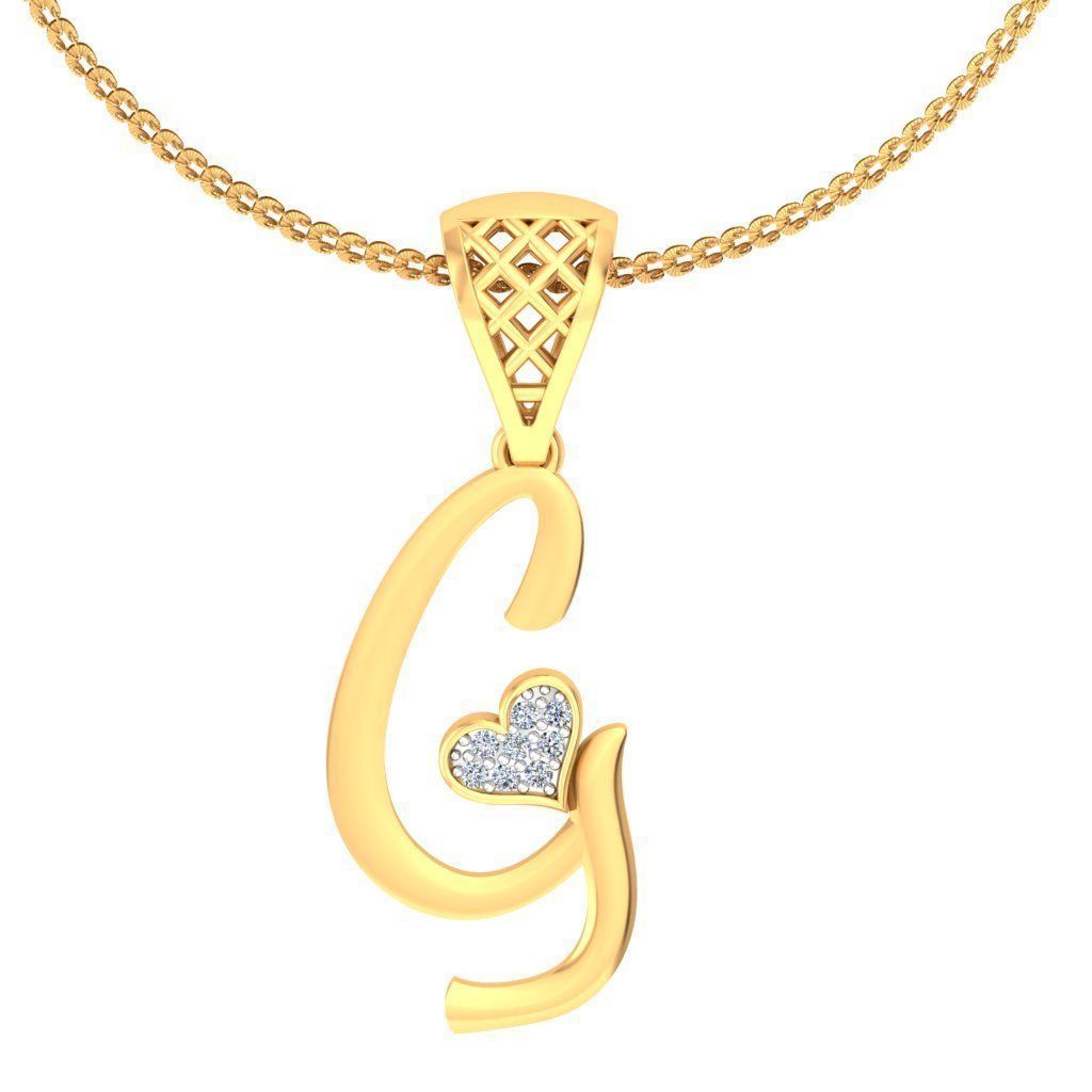 26 Alphabets letter Pendant Collection 3dm stl printable  3D print model_30