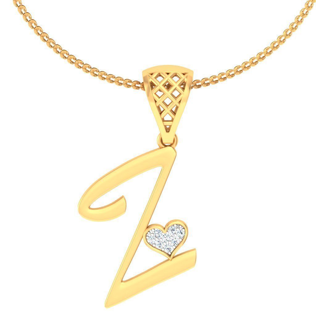 26 Alphabets letter Pendant Collection 3dm stl printable  3D print model_125
