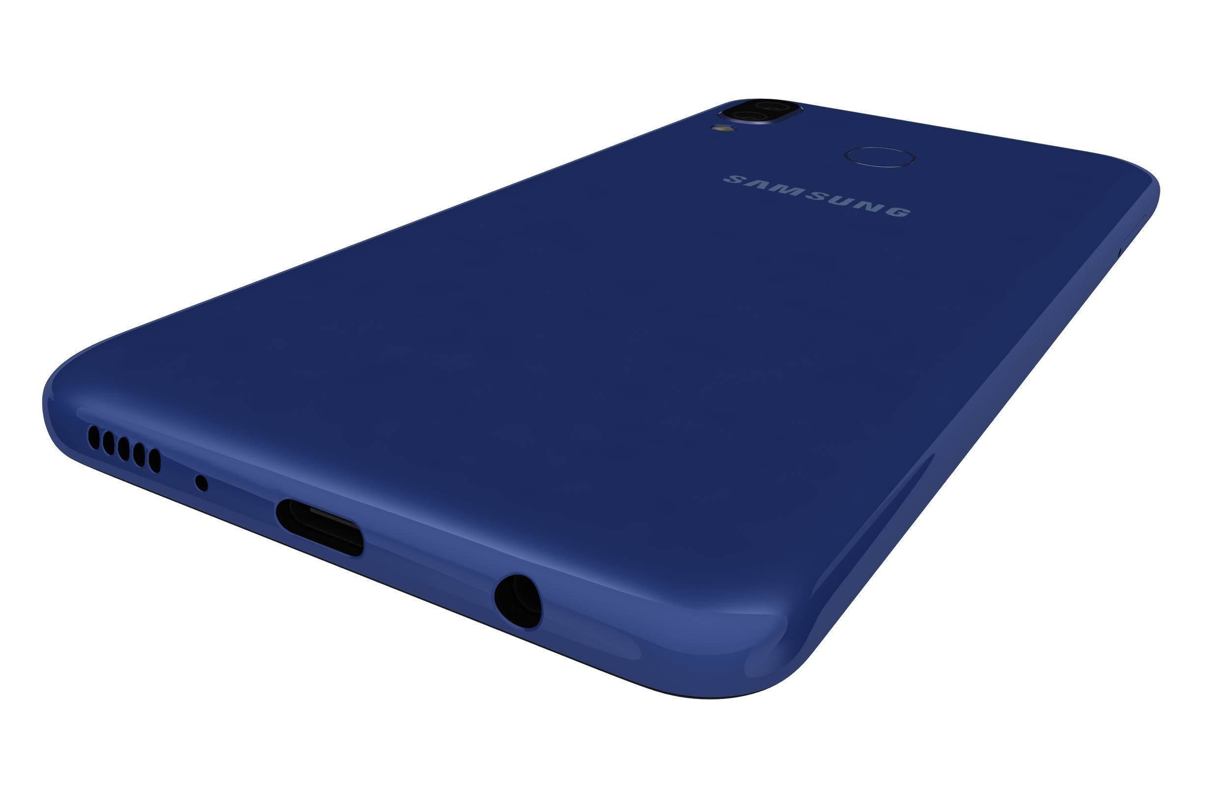 Samsung Galaxy M20 Blue 3D model_9